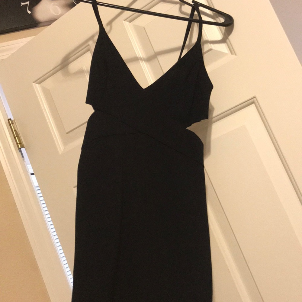 Black mini dress